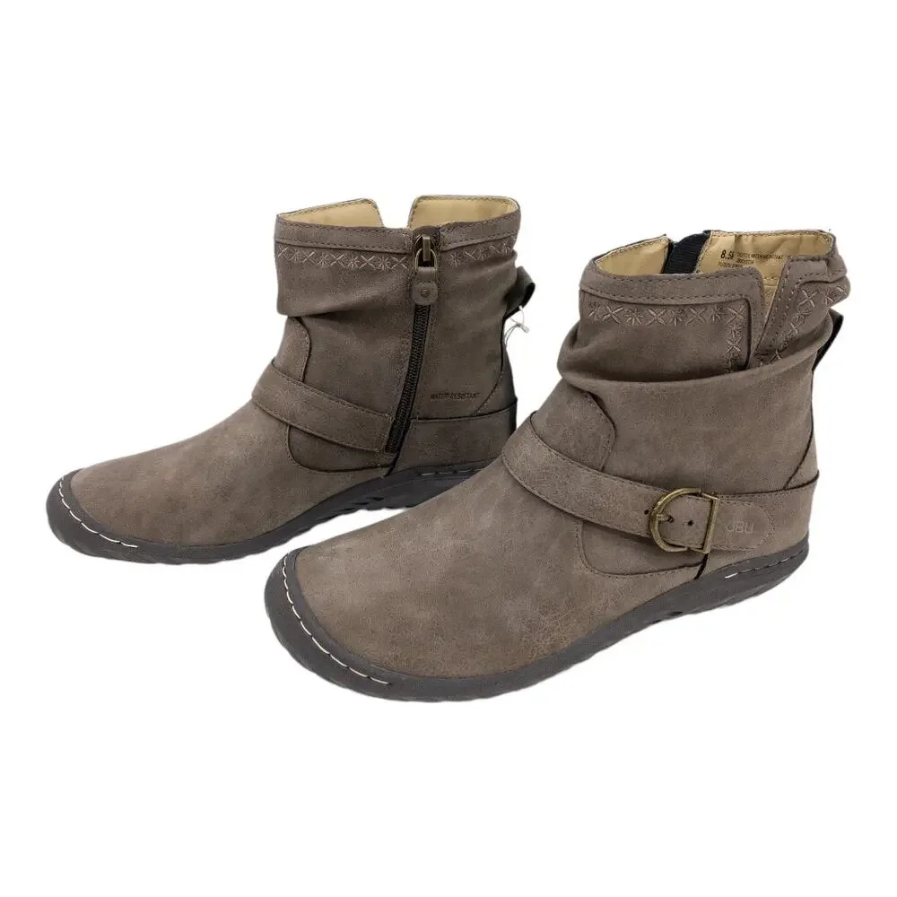 JBU Jambu Dottie Water Resistant Ankle Boots Women's Size 9.5 Taupe